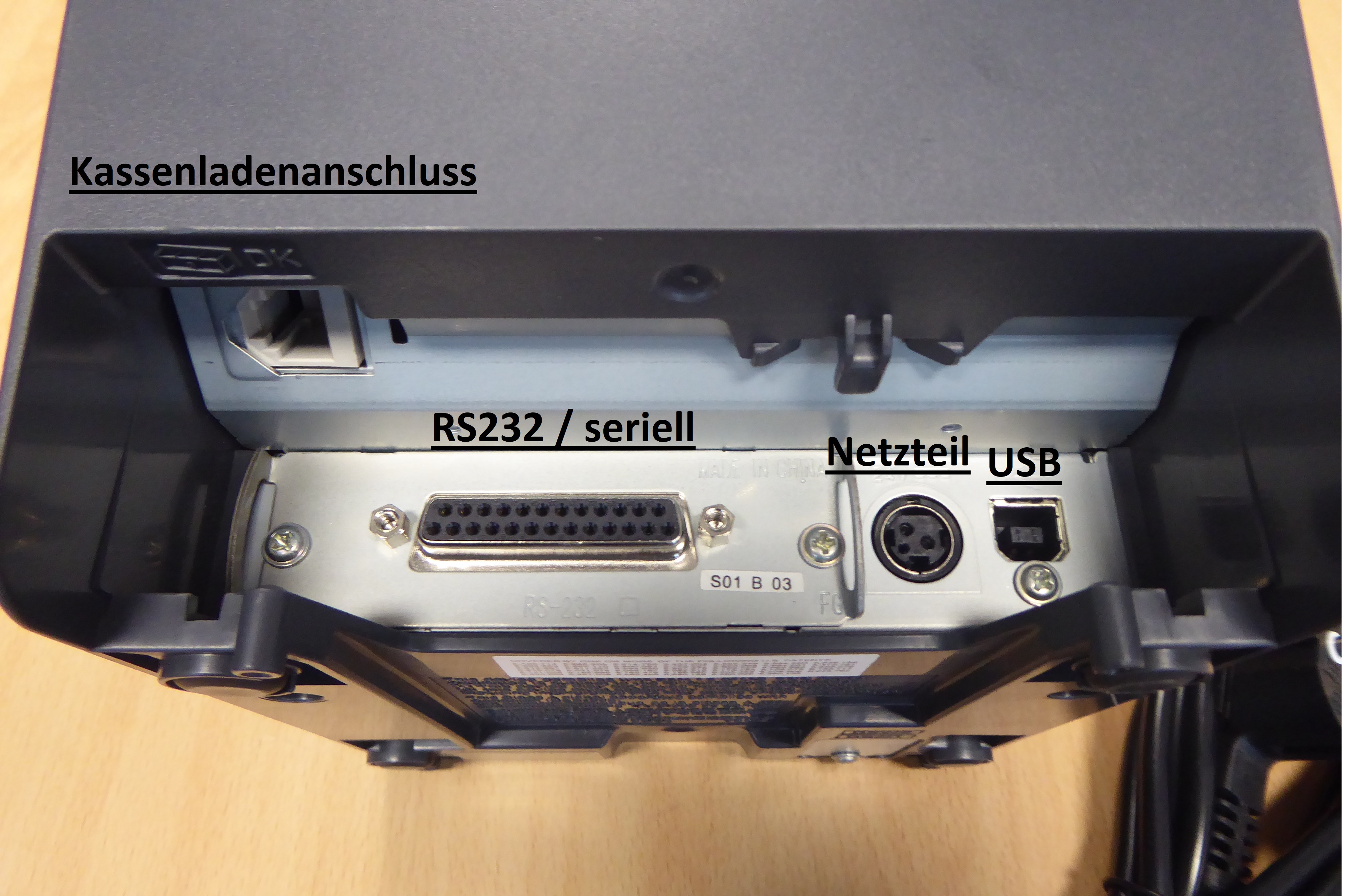 Epson TM-T88V Model M244A schwarz Thermodrucker Kassendrucker parallel 